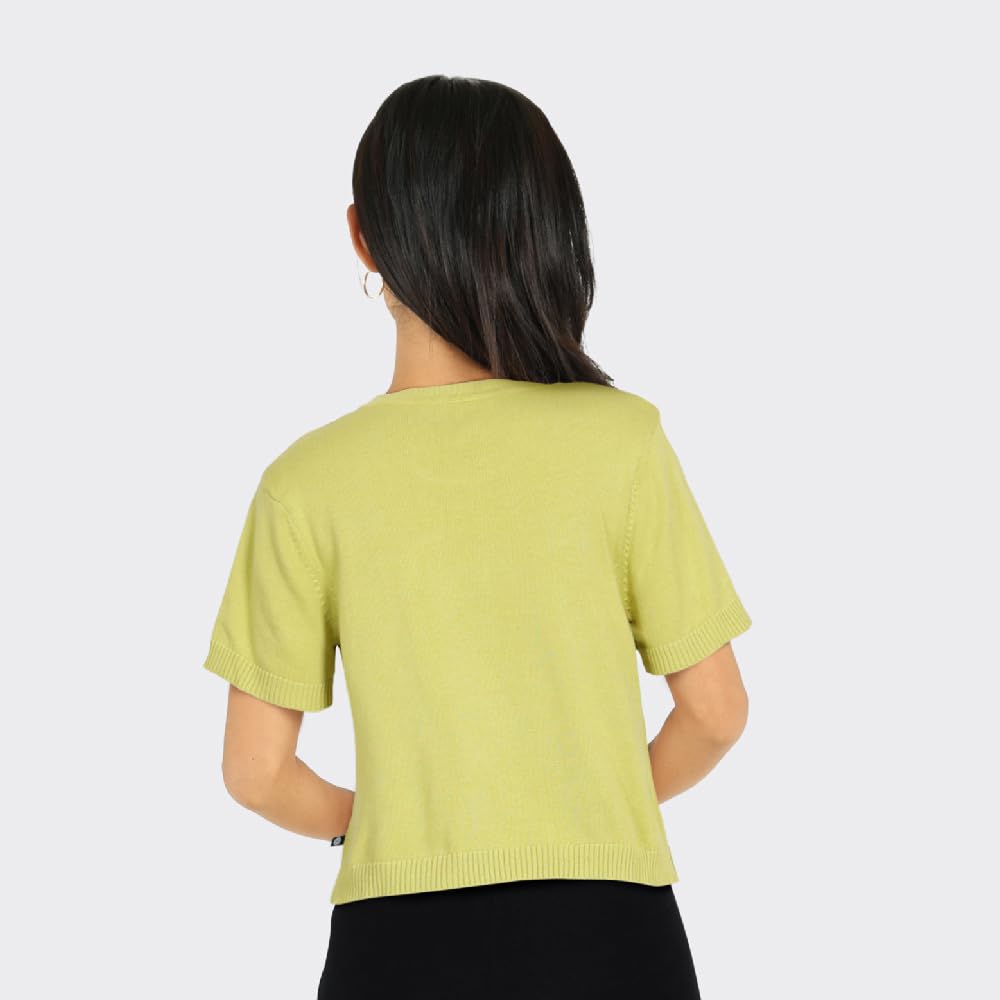 BlissClub Womens Move All Day CottonKnit Crop Top