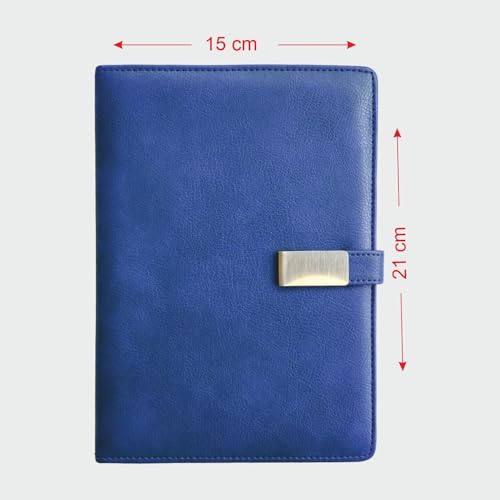 Anupam Charm Lined Journal Notebook192 Pages A5 Hardcover Leather Journal With Magnetic Metal Closure With Pen Loop 80 Gsm Ruled