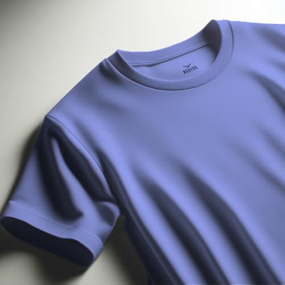 Nobero MenS Regular Fit T-Shirt (1M-Twts-R0007_Periwinkle