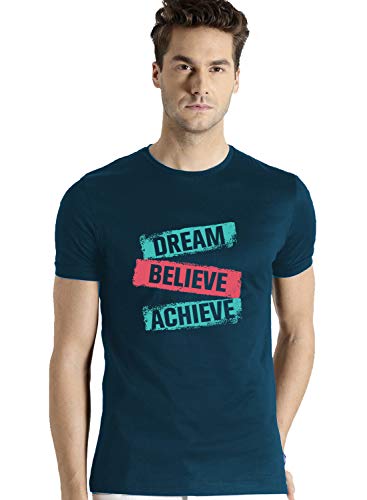 ADRO Men's & Women's Regular Fit T-Shirt (RNR-M-DBA-SB-XL_Steel Blue_X-Large)