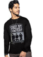 Bewakoof MenS Printed Regular Fit Full Sleeve Round Neck Cotton T-Shirt Black