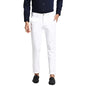 Turtle Men Cotton Stretch White Self Desing Ultra Slim Fit Trousers
