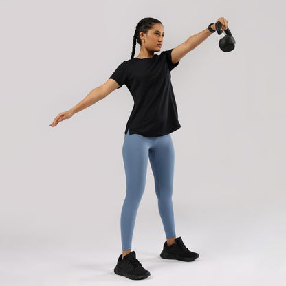 BlissClub CloudFlex Round Neck Tee, Weightless Comfort All Day Long, Feels Like Second Skin, Flattering fit,Insanely Lightweight