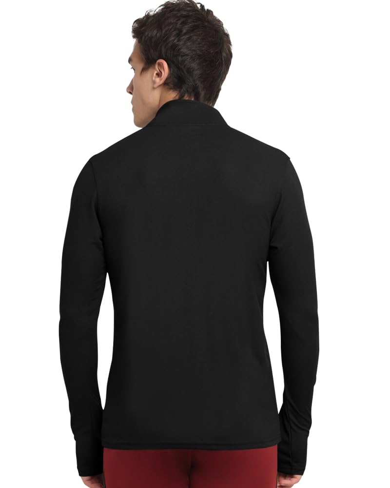 Eyebogler Men Polo Neck Graphic Printed Full Sleeve Regular Fir T-Shirt Black