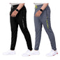 Tee Projekt Lycra Combo Soild & Zippered Pockets Style Regular Fit Track Pant for Men Jogger, Gym Wear, Yoga