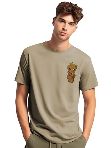 ADRO Tshirt for Men | Anime T Shirt for Men | 100% Cotton Tshirt | Graphic Printed T-Shirt | Chest Printed Tshirt | Groot Anime