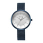 Titan Slimline Quartz Analog White Dial Blue Stainless Steel Strap Watch For Women-Ns95182Qm01/Nt95182Qm01
