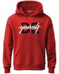 Adro Men'S Cotton Neck Hooded Sweatshirt (H20-M-Byo-Rd_Red_S)