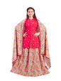 Aarika Girls Ethnic Wear Rani-Multi Colour Sequin Embroidery Silk Kurti Skirt Set -(8-15 Years)-(Sk-Tr-K-1013)