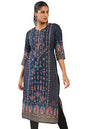Soch Women's Polyester Regular Fit Floral Kurta