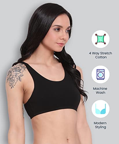 Lyra 541 Premium Cotton Non-Padded Beginners Bra For Women