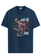 ADRO Men's Graphic Printed 100% Cotton T-Shirt - Regular Fit, Printed T-Shirts for Men (RN24-BCL-SB_Teal_XL)