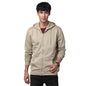 ADRO Mens Cotton Solid Zipper Hoodie Sweatshirts (ZH23-PLN-BE_Beige_XL)