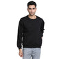 Turtle Men Knitted Black Printed Casual Sweatshirts