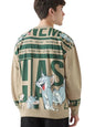 Bewakoof Official Tom & Jerry Merchandise Mens Graphic Printed Oversized Fit Full Sleeve Round Neck Polycotton Sweatshirt_64462