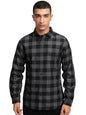 Ketch MenS Semi Fit Shirt (Khsh001765_Grey/Black