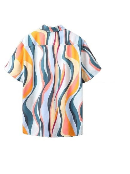 OM SAI LATEST CREATION Mens Shirts || Soft Rayon All Over Printed Shirts for Men || Short Sleeve || Lapel Collar || Button Down