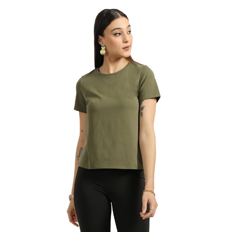 BlissClub Women The Last Tee - Round Neck tee | Womens t-Shirt |  Sleeves | Last 750+ Washes | Cotton Tee