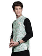 Manyavar MenS Nehru Jacket (Jcba070-317_Green