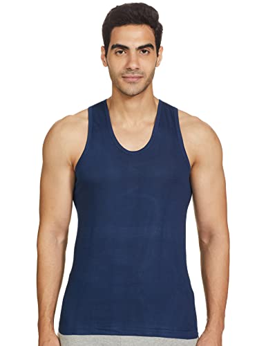Rupa Jon Sleeveless Vest for Men, 100% Cotton Fabric, Round Neck, Pack of 3 Assorted
