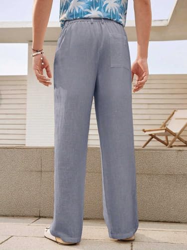 Greciilooks Trouser Pant For Men | Loose Fit Man Track Pants | Formal Causal Regular & Relaxed Cargo | Summer| Stretchable Grey