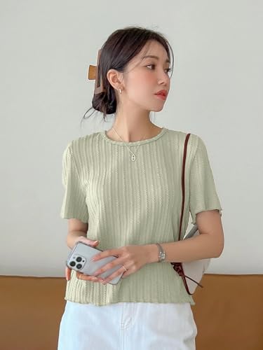 Greciilooks WomenS Fashion Tops  Crop Top, Loose Fit Oversized Shirts & Stylish Korean Tank Tops For Summer Wear (Available In P