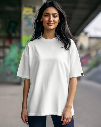 Bewakoof Womens Solid Off-White Round Neck Half Sleeve T-Shirt