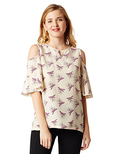 Miss Chase WomenS Multicolored Cold Shoulder Top(Mcss17Tp07-67-78-03_Multicoloured_Small)