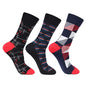 Bonjour Designer Office/Business/Formal Crew Socks For Men - Pack Of 3