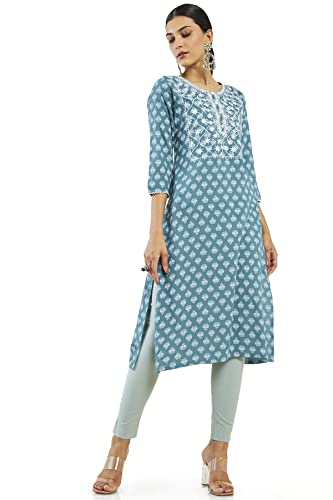 Soch Women's Rayon Regular Fit Printed Kurta