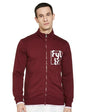 FYLTR Mens Casual Stand Collar Jacket With Rib Details - Full Zipper | Full Sleeve Branding | Casual Winterwear For Men