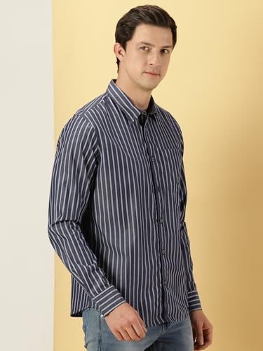 Thomas Scott Mens Slim Fit Shirt (TS1135_Navy