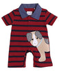 Bumzee Red Boys Half Sleeves Thigh Length Romper Age - 6-9 Months (Peb8068D-Red)