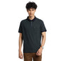 Turtle Men Cotton Green Self Design Polo Neck T-Shirts