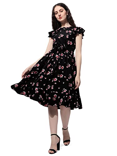 OOMPH! Womens Western & Fusion wear Western Dresses for Women Black - md505