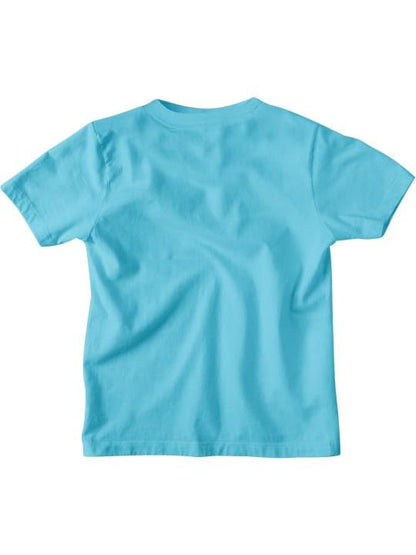 Bon Organik Boys Regular Fit T-Shirt (BON11675_Sky Blue