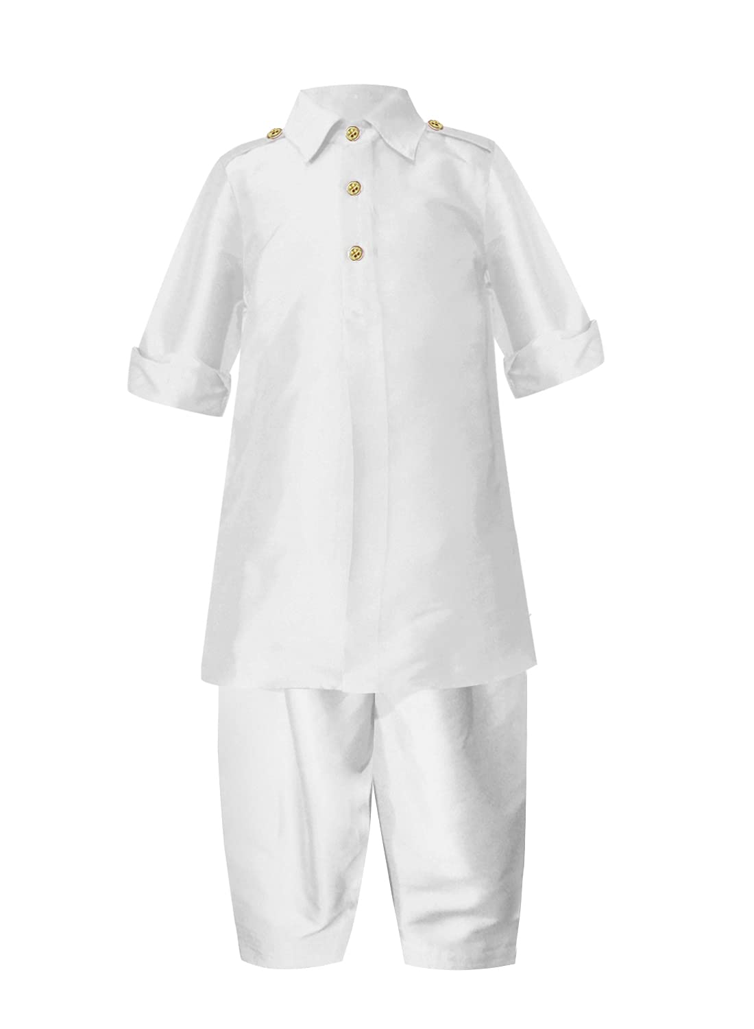 A.T.U.N. (ALL THINGS UBER NICE) Boys Solid Full Sleeve Pathani Suit Set | Kurta and Pyjama Set | Ethnic Clothing Set for Festiva