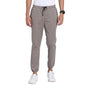 Turtle Men Cotton Stretch Grey Solid Jogger Fit Casual Trouser