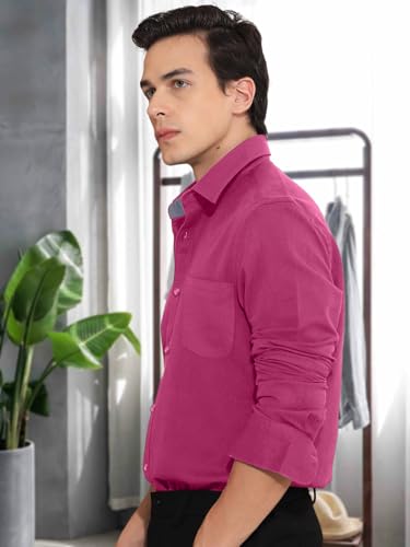 Pinkmint Men Shirt l Cotton Mens Shirt l Long Sleeve Shirt l Formal l Casual Regular Fit Shirt