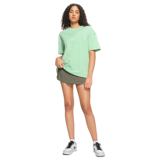 Bewakoof Womens Plain Solid 100% Cotton T-Shirt- Oversized Fit, Round Neck, Half Sleeve