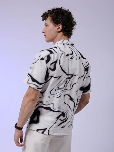 The Indian Garage Co Mens Relaxed Fit Shirt (0823-SHBCRS-10-01_White