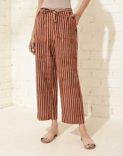 Fabindia WomenS Regular Pant (1036527Red_Red