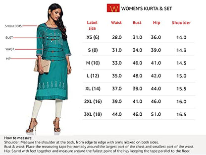 W for Woman Women Cotton Self-Print Straight Kurta