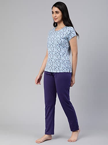 Lyra 701 Premium Cotton Printed Night Suit For Women
