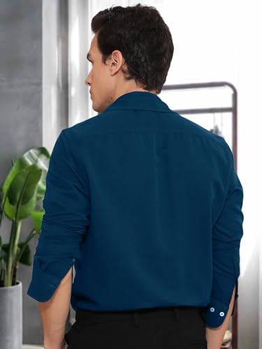 Pinkmint Men Shirt l Cotton Mens Shirt l Long Sleeve Shirt l Formal l Casual Regular Fit Shirt