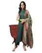 Varanga Ksut Women Black & Red Ethnic Motifs Printed Kurta Kurta Bottom Set Dupatta Set