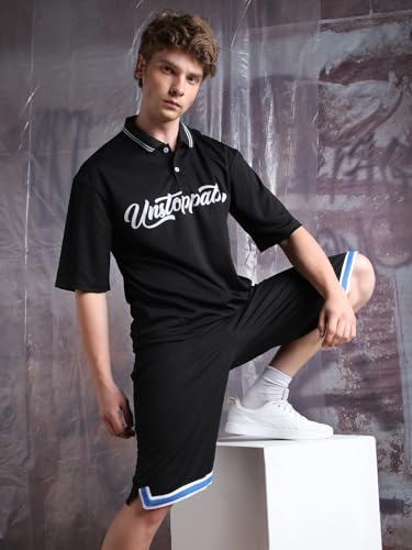 Hubberholme Men Oversized Straight Fit Printed Co-Ord_8
