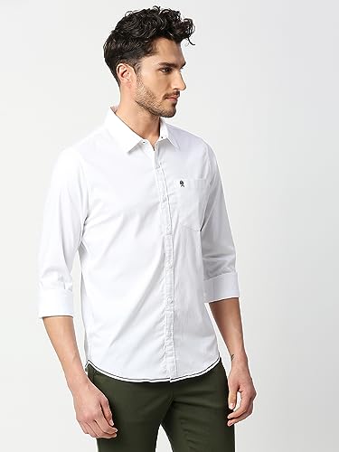 Thomas Scott Long Sleever Solid Color Regular Fit Casual Shirts for Mens