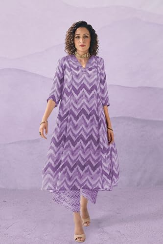 Toochki Salwar Suit Set For Women | Kurta Set For Women | Zig Zag Printed Salwar Suits | Ethnic Wear Salwar Suits | Two Piece Ku