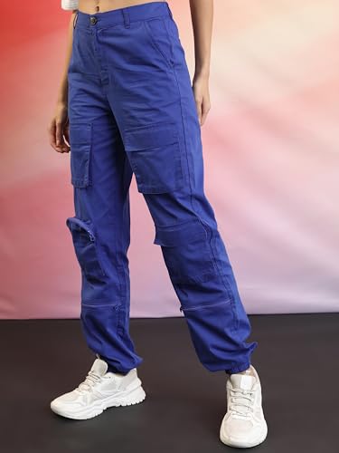 Ketch WomenS Regular Casual Pants (Khtr000410_Blue
